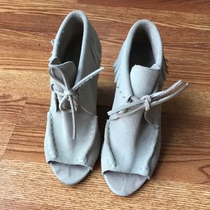 10 Crosby DEREK LAM suede shoes sz 8m